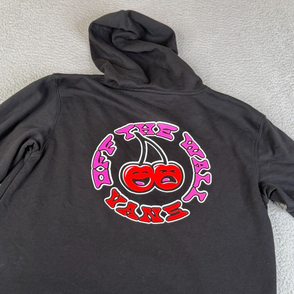Vans Off The Wall Sweatshirt Men L Hoodie Cherry Streetwear Sweater Surf Skate